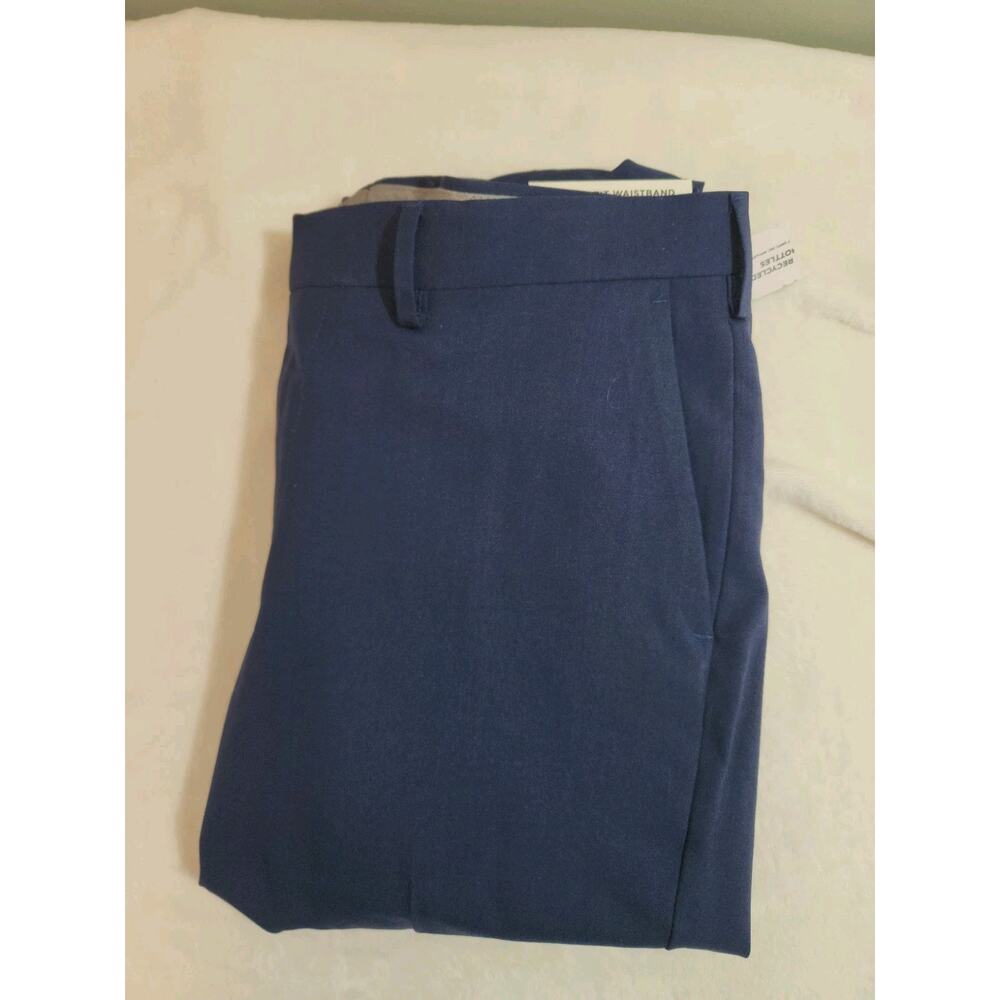 Haggar NWT H26 Premium Stretch Pants Mens 34 30 Navy Blue Dress Slim Fit